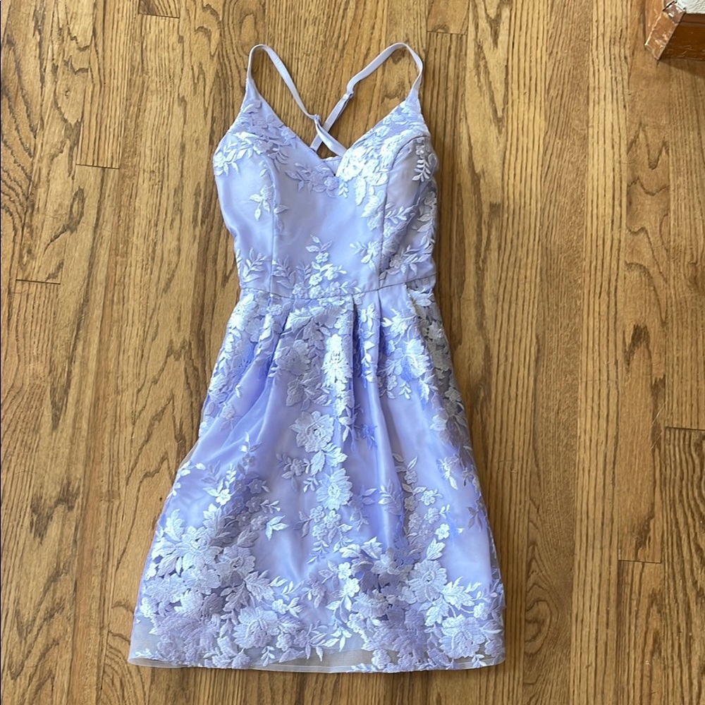 by & by Light Purple Dress